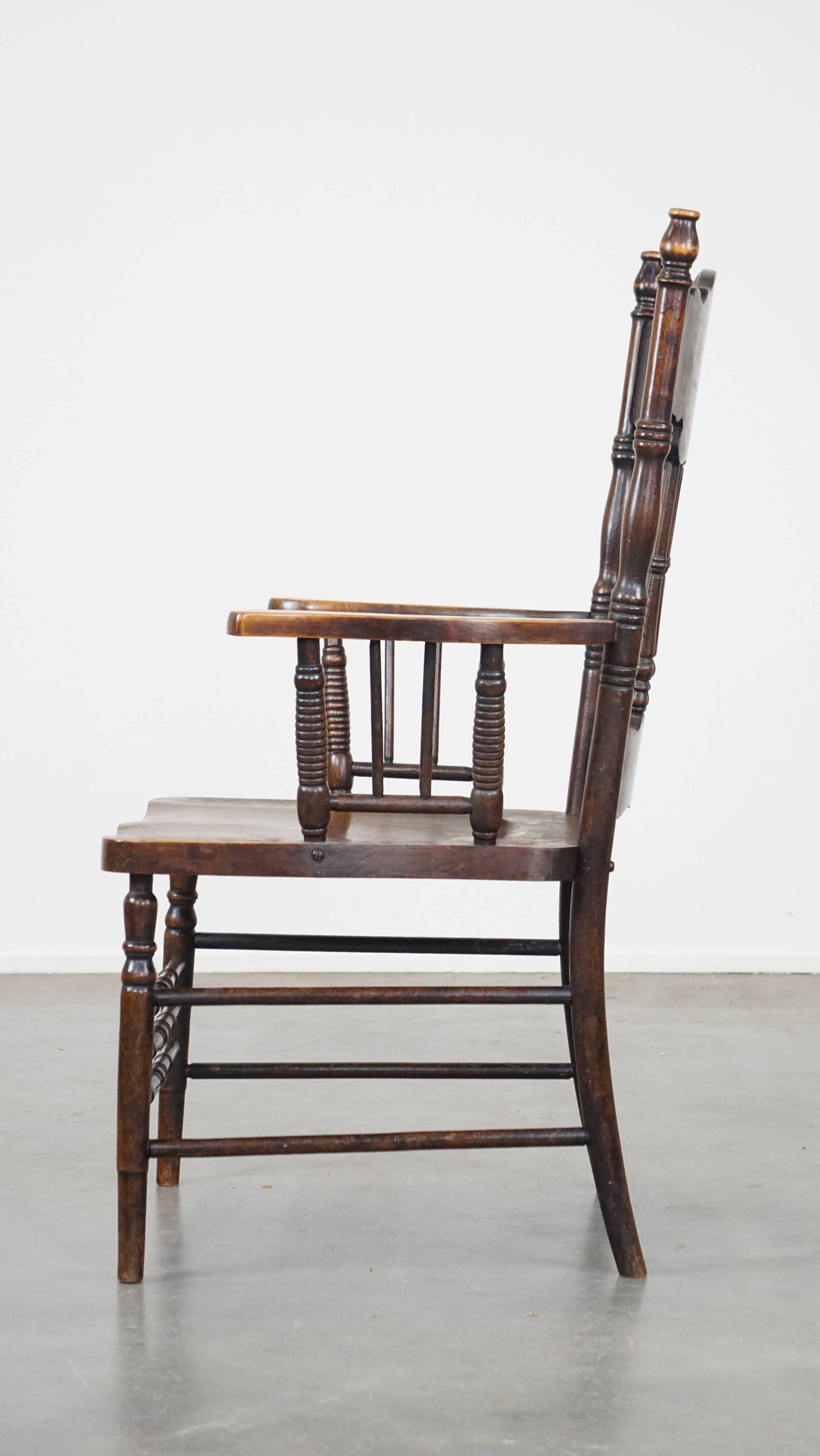 Antique English spindle chair