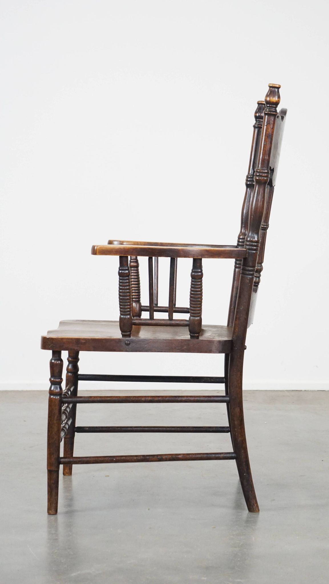 Antique English spindle chair