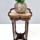 Ebonized Beech Gueridon with a Broccatello Marble Top, Italy