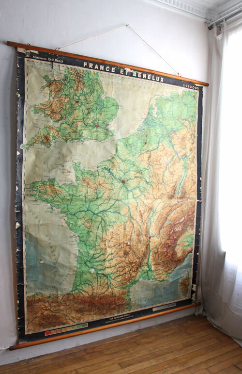 Geography map "France and Benelux"