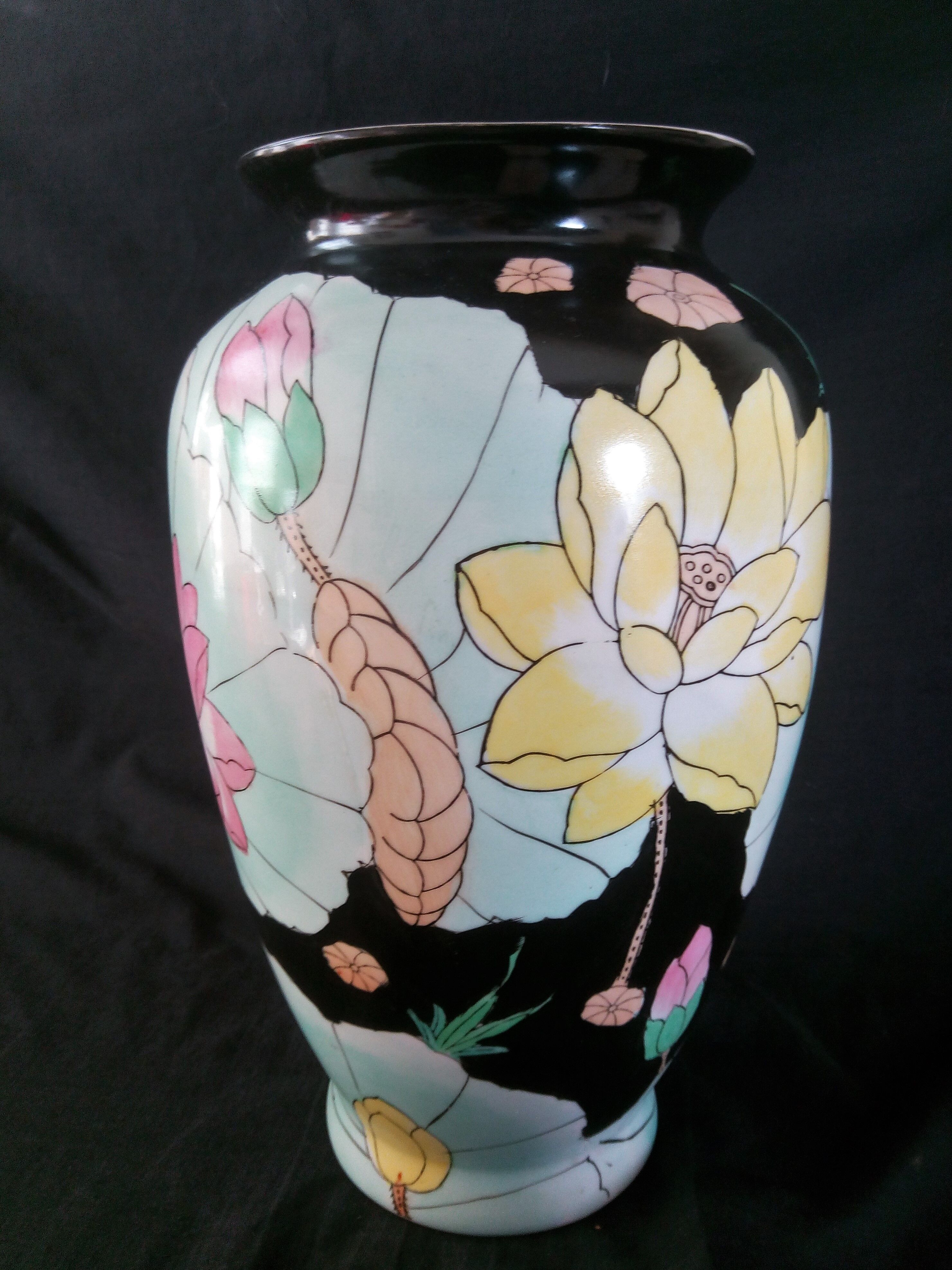 Ceramic art nouveau vase