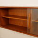 Buffet vintage | Porte coulissante en verre | Flottant | 160 cm