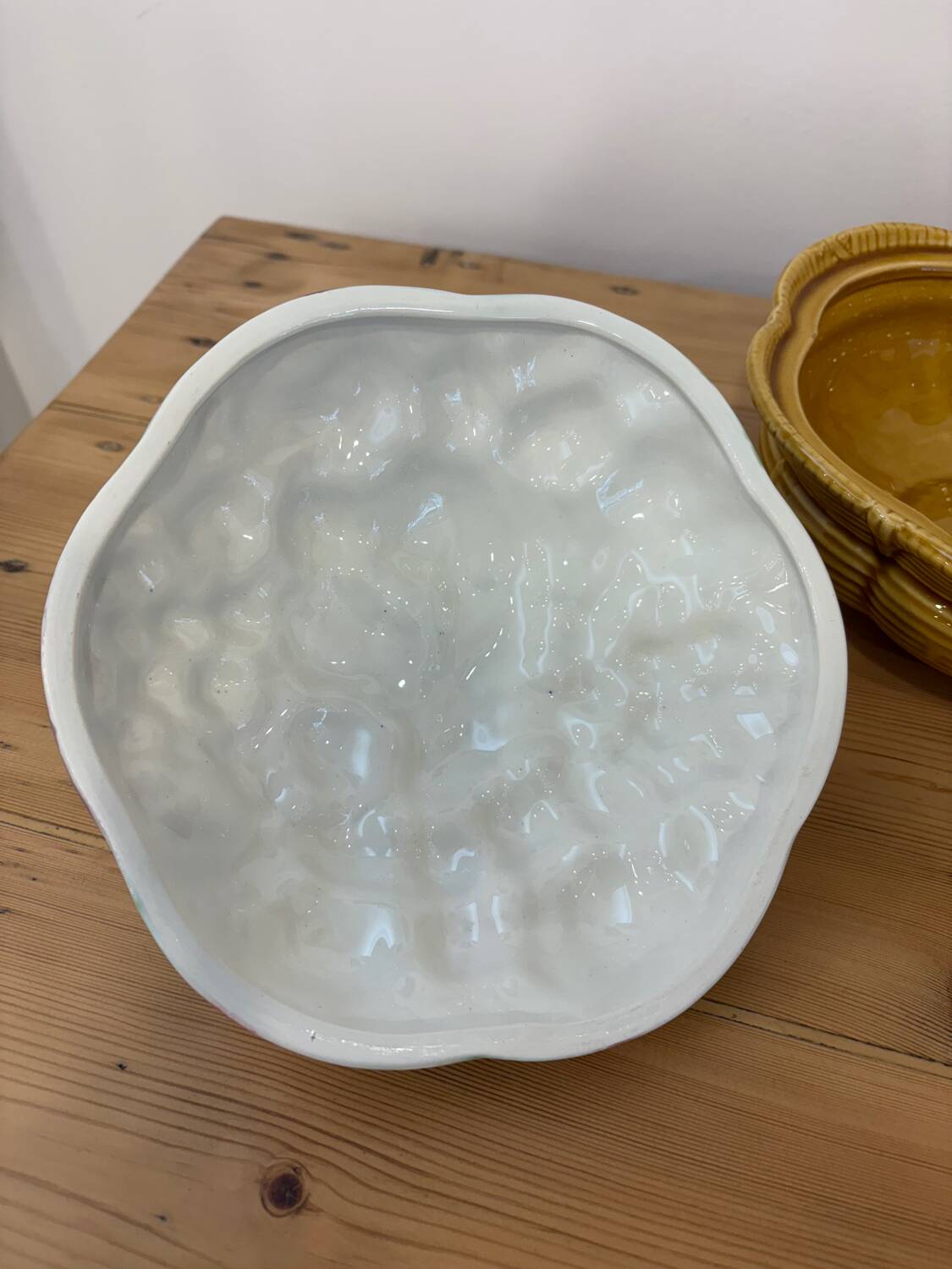 Sarreguemines 5183 barbotine compote dish