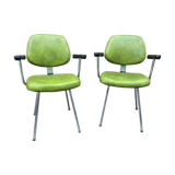 Pair of  vintage faux armchairs 1960