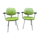 Paire de fauteuils simili vintage 1960