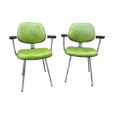 Pair of  vintage faux armchairs 1960