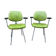 Paire de fauteuils simili vintage 1960