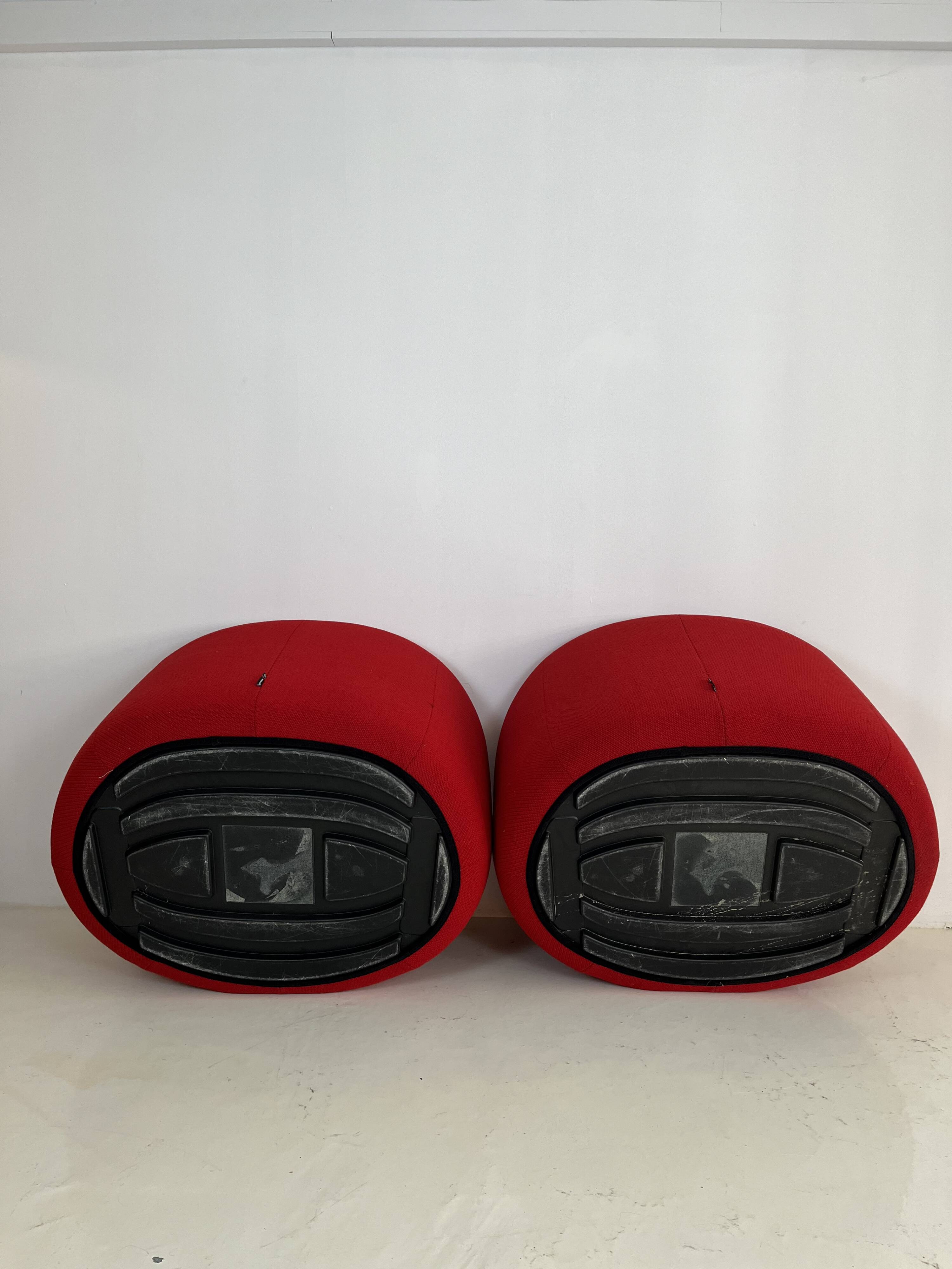 Pumpkin armchairs by Pierre Paulin for Ligne Roset, 70s