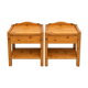 2 tables de chevet vintage en bois
