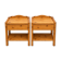 2 tables de chevet vintage en bois