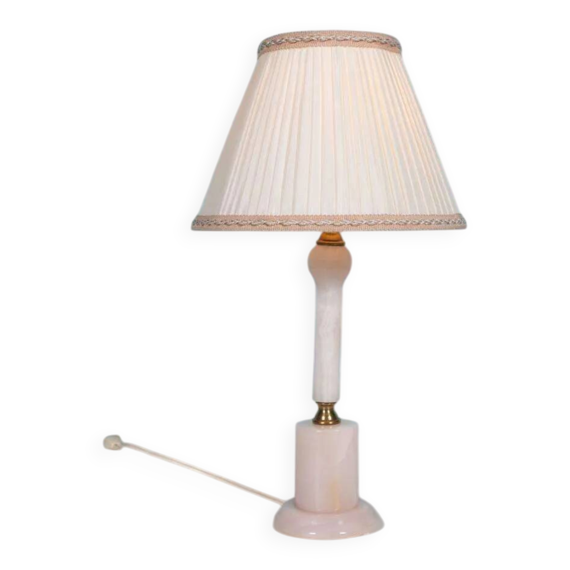 Bohemian chic natural stone table lamp, mid-century onyx table lamp.