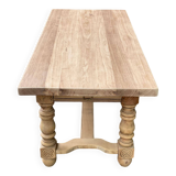 19th century farmhouse table renovated in solid oak 200cm