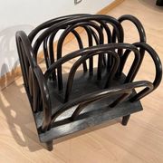 Newspaper Stand in Stained Beech Bentwood from Thonet, Austria, 1900s