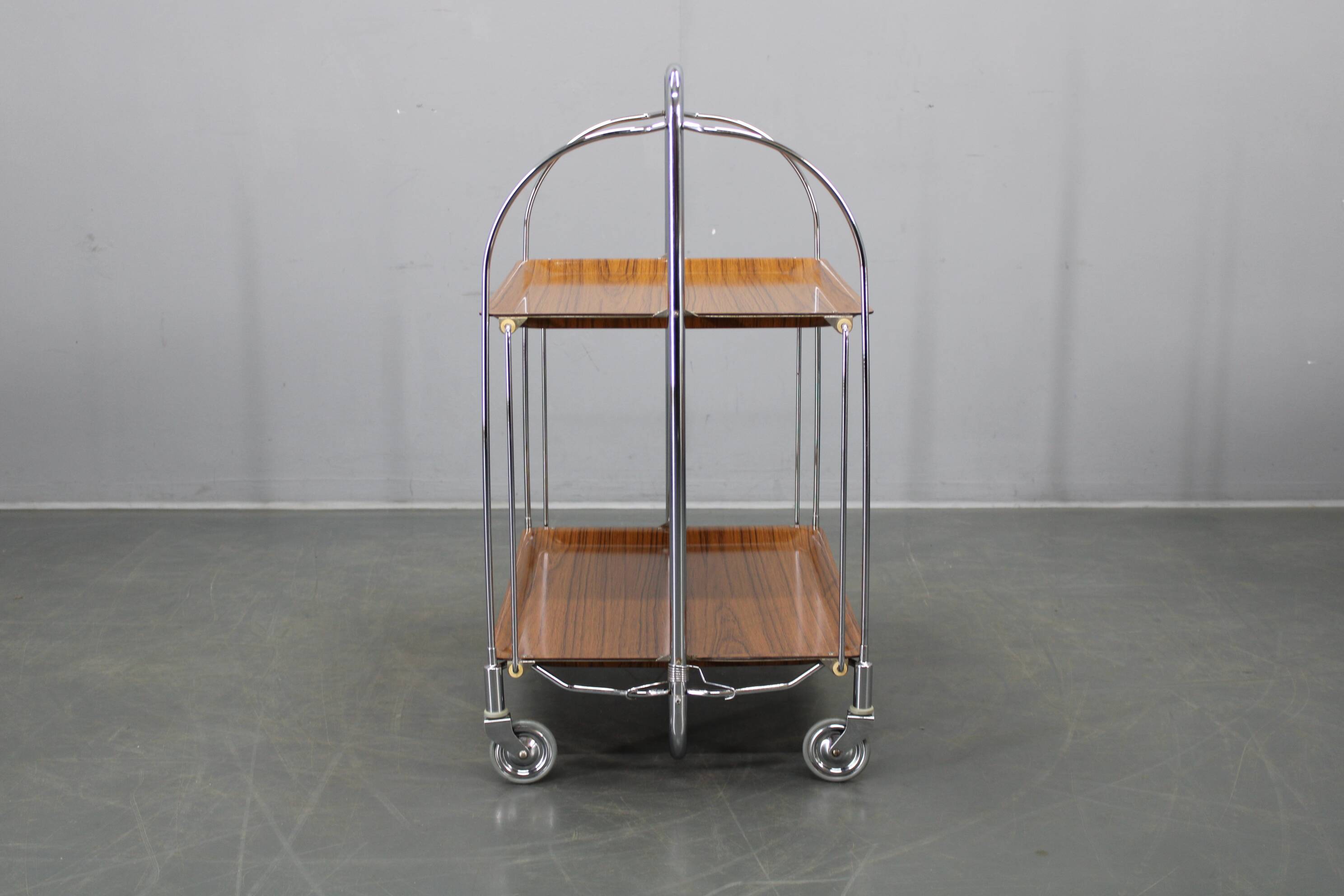 Mid-century folding serving cart, Italy, 1970s