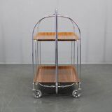 Mid-century folding serving cart, Italy, 1970s