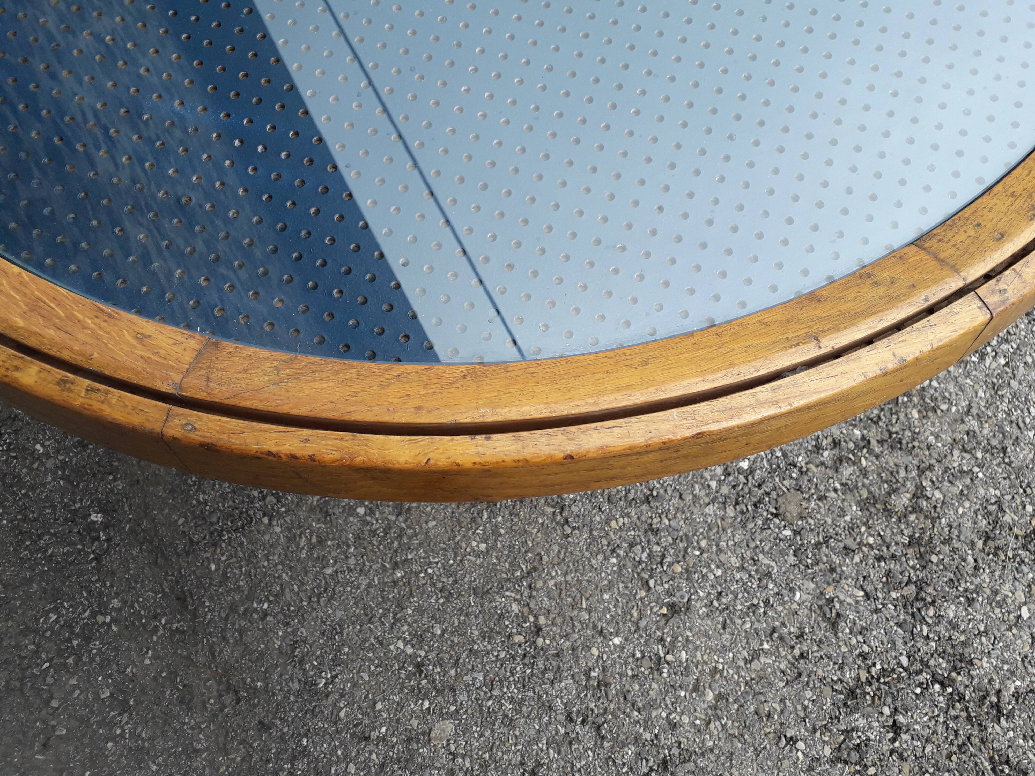 Coffee table vintage compass feet