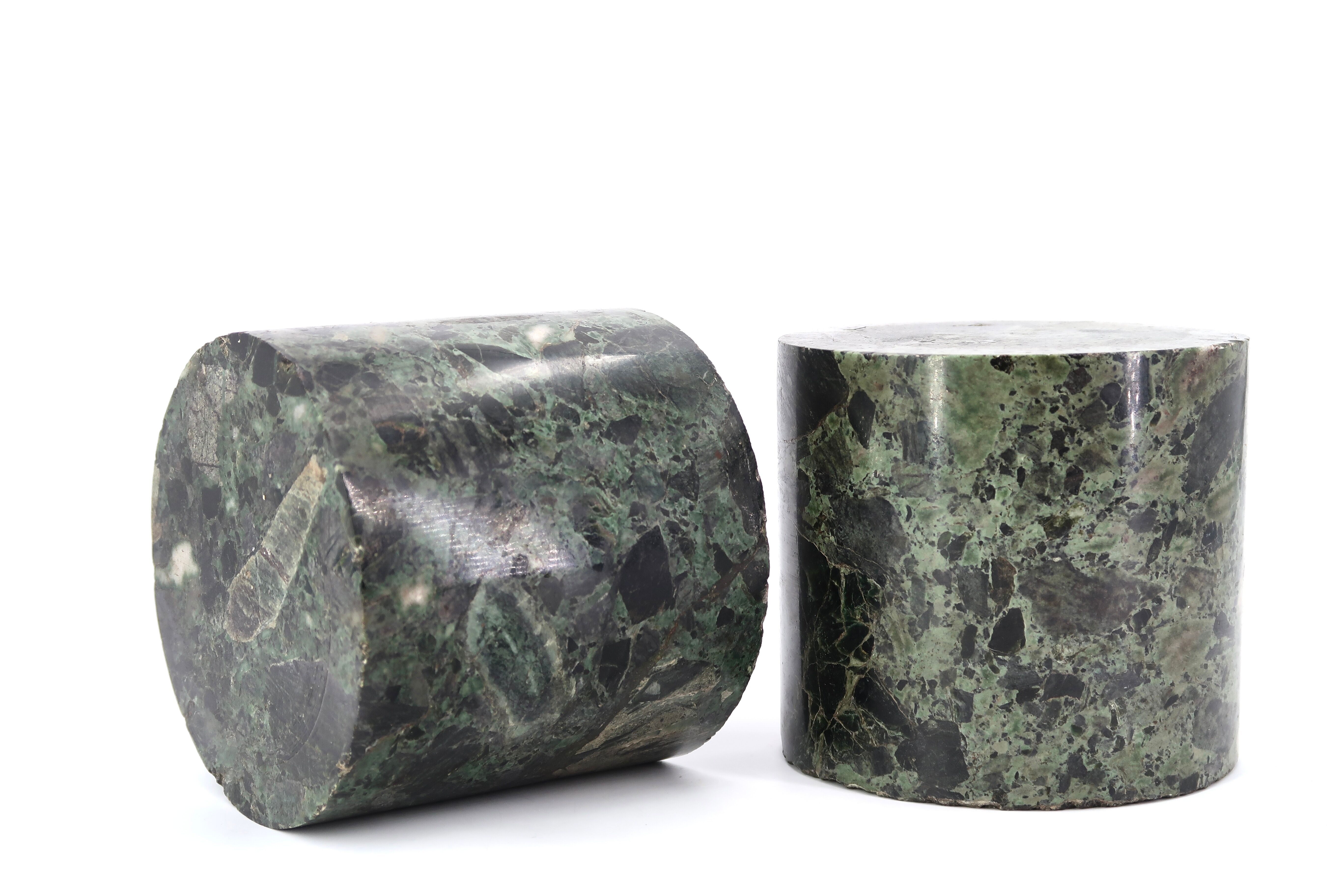 Green marble cylindrical bookhouse, 70s