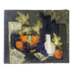 Painting "Oranges and grapes" signed Antoinette Cleper