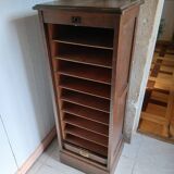 Vintage Filing Cabinet / Roll-Top Cabinet Circa 1940 – Oak Veneer