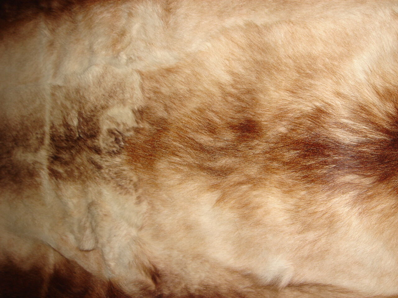 carpet in the 1970s goat skin, very vintage seventies 65x155cm