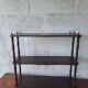 Vintage turned wood wall shelf