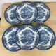 6 dessert plates Myott Meakin English ironstone terre de fer.