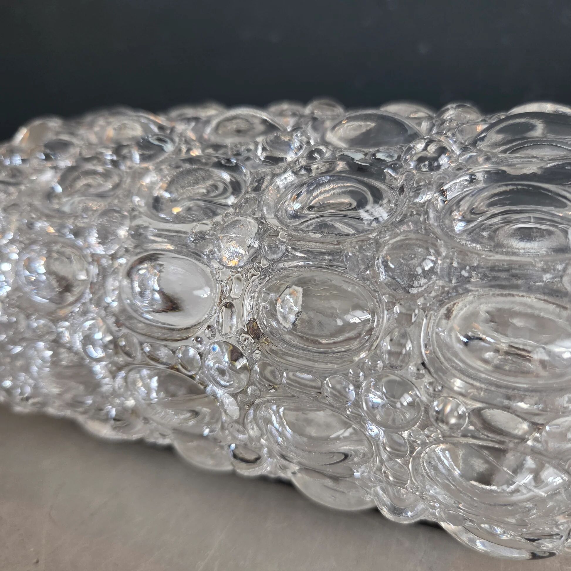 Sirius wall light by Helena Tynell for Limburg in moulded glass.