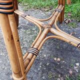 Salon d'hiver ancien en rotin (7 pièces)