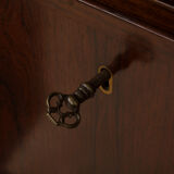 Omann Jun rosewood bookcase with secretaire