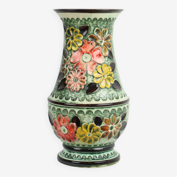Vintage West Germany Colorful Pottery Rare Flower Vase Bay 98-50