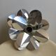 Applique fleur aluminium 1970