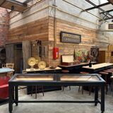 Late 19th century museum display cabinet console