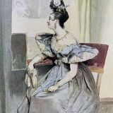 Poster fixed on paper after Achille Devéria