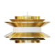 Pendant light "Trava" golden version by Carl Thore for Granhaga Metallindustri. Sweden 1970s.