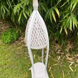 Rattan floor lamp