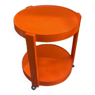 Table appoint ronde orange vintage