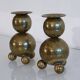 Pair of Scandinavian brass candlesticks from Gusum 1970