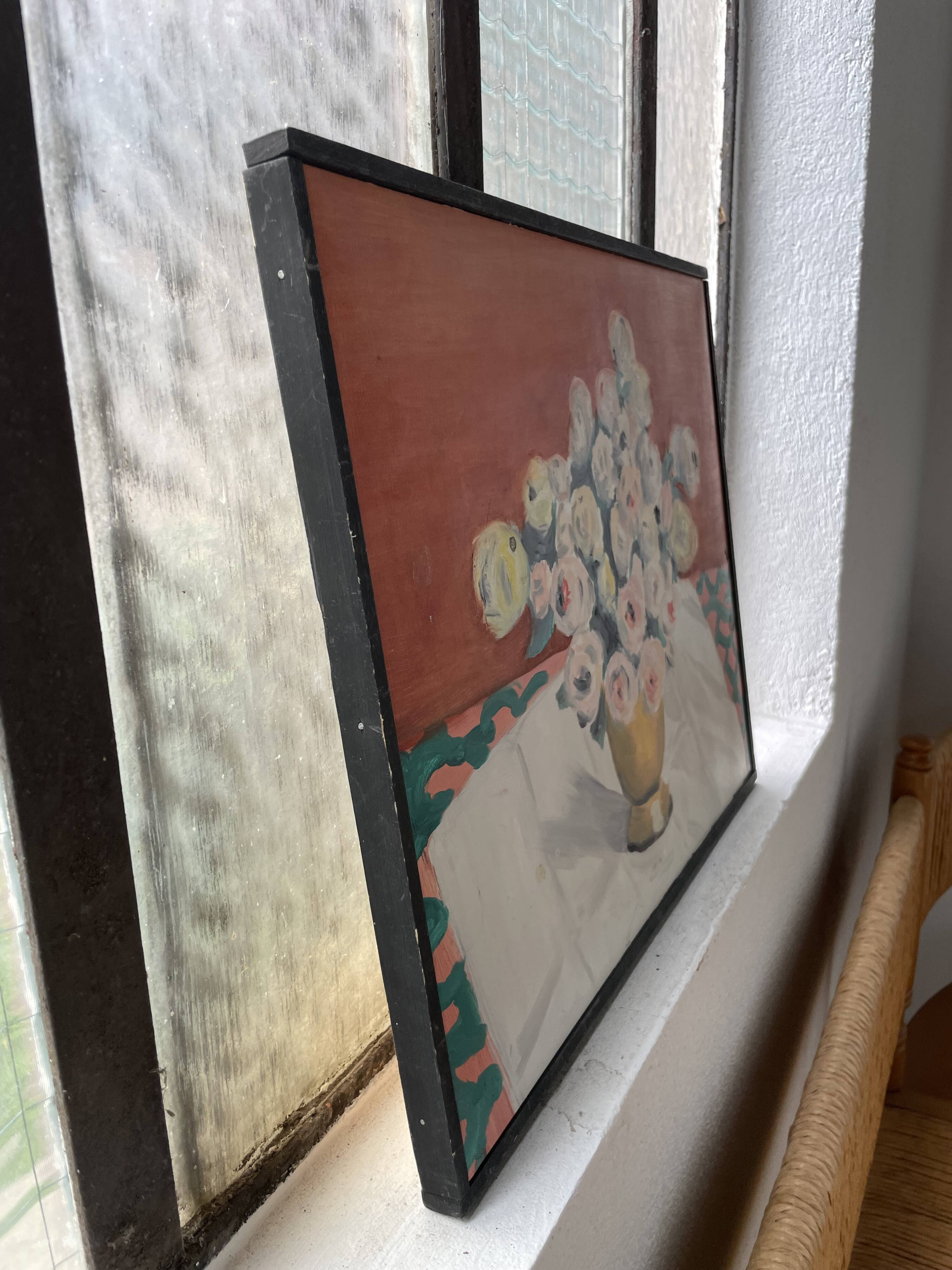 Oil painting flowers