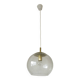 Vintage brass and bubble glass pendant lamp mid century modern hanging lamp