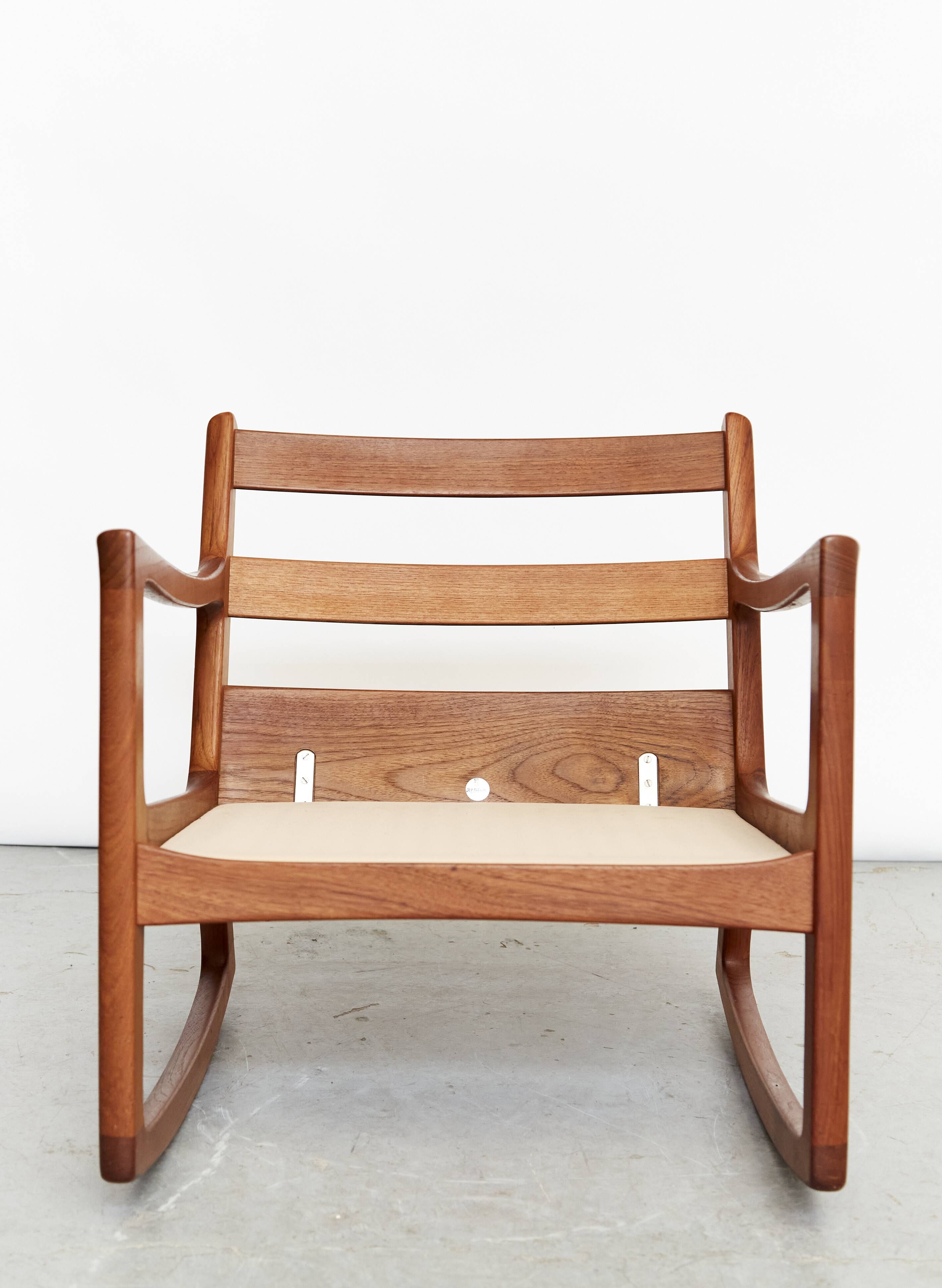 Ole Wanscher Mid-Century Rocking Chair "Senator" for France & Søn