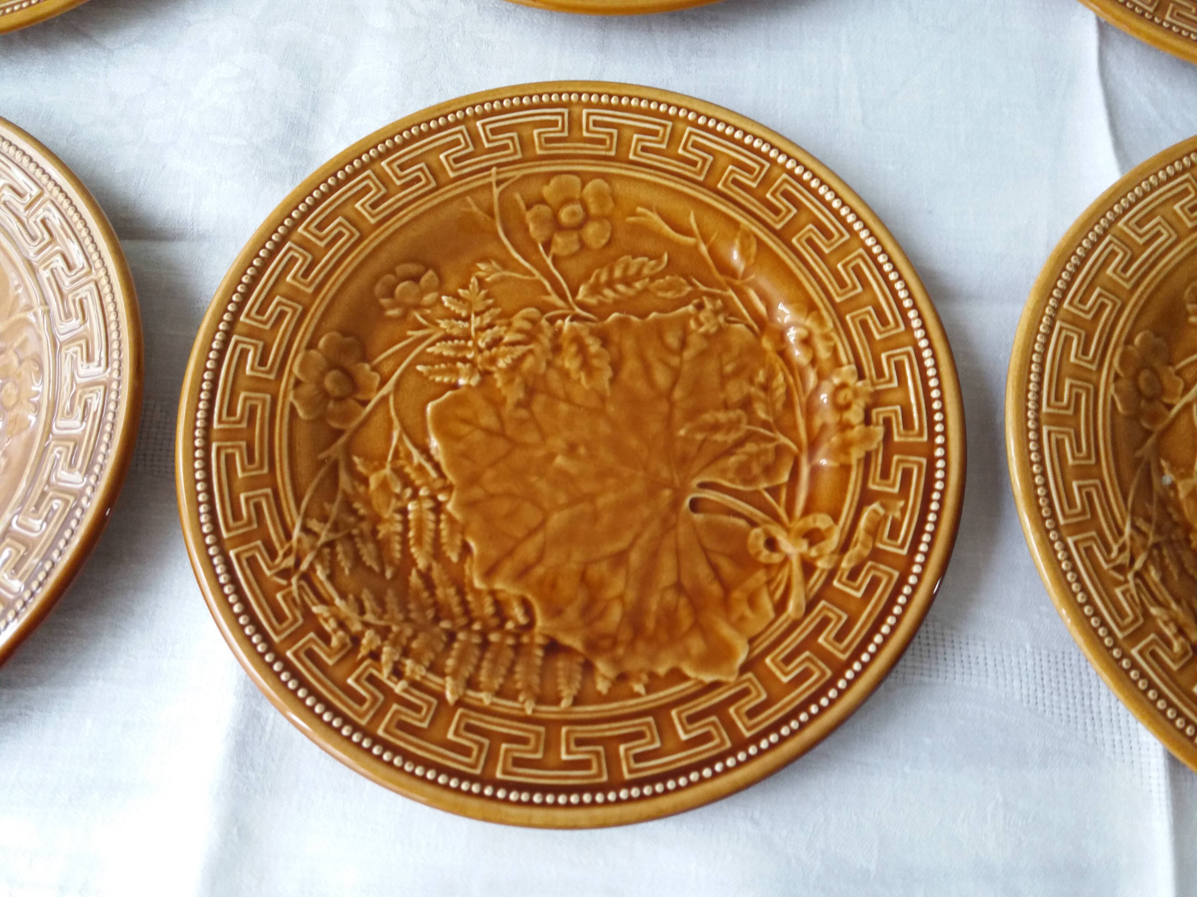 Six gien porcelain dabsin plates