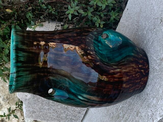 Signed accolay vase and numbered design and vintage