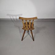 Old farmers tripod chair for decorative use