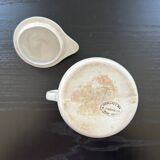 Porcelain kettle on fire