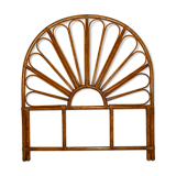 Brown rattan headof 1 seat 1 person L 100 cm vintage
