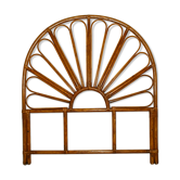 Tête de lit en rotin marron 1 place 1 personne L 100 cm vintage