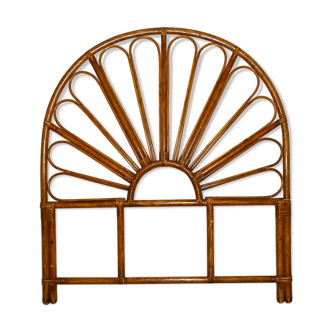 Brown rattan headof 1 seat 1 person L 100 cm vintage