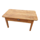 Wooden coffee table with a drawer
