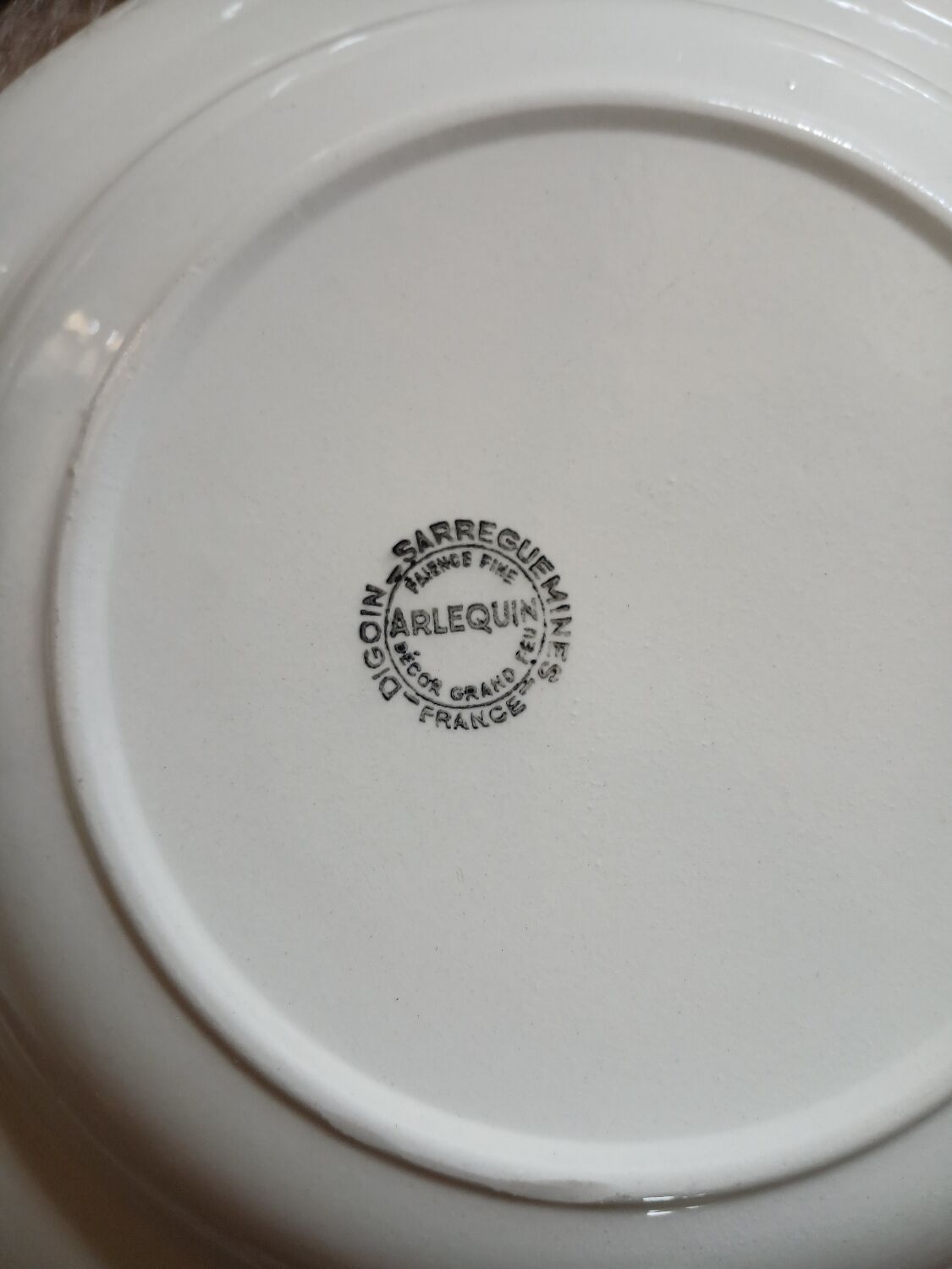 11 antique deep plates from Digoin and Sarreguemines