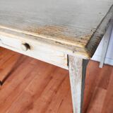 Old patinated farmhouse table